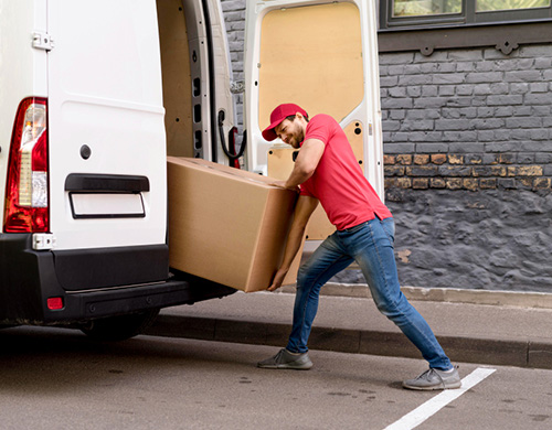 Professional moving services by Logistic Union Inc with secure box handling and residential delivery support